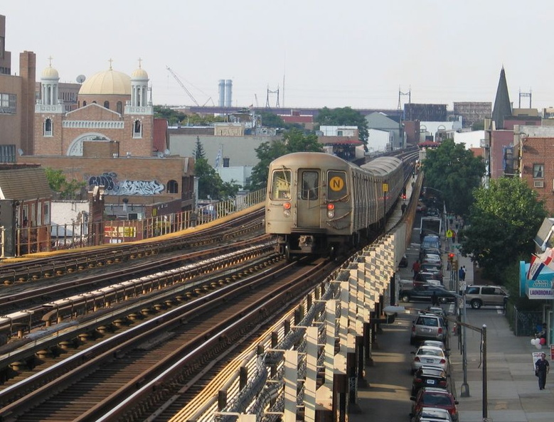 R-68A @ Broadway (N). Photo taken by Brian Weinberg, 6/23/2004.
