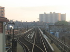 The only 6 track elevated structure in the system - located between the Brighton Beach and Ocean Parkway stations on the Brighto