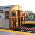 R-32 3645 (Q) and R-32 3605 (F) @ Coney Island - Stillwell Av. Photo taken by Brian Weinberg, 6/23/2004.