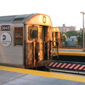 R-32 3645 (Q) and R-32 3605 (F) @ Coney Island - Stillwell Av. Photo taken by Brian Weinberg, 6/23/2004.