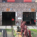 IRT Low-V cars @ paint shop at Coney Island Yard. Photo taken by Brian Weinberg, 7/25/2004.