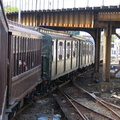 BU Gate Car 1407 &amp; R-1 100 @ Coney Island Yard. Photo taken by Brian Weinberg, 7/25/2004.