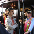 Railfans on a BU Gate Car. Photo taken by Brian Weinberg, 7/25/2004.