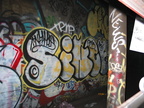 Worth St station on the Lexington Av IRT (abandoned). Photo taken by Brian Weinberg, 6/29/2003.