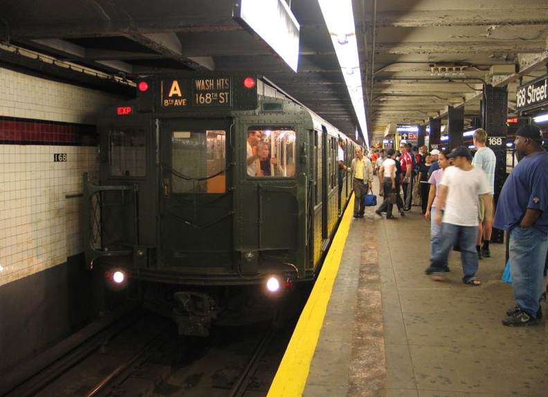 R-1 100 @ 168 St (A). Photo taken by Brian Weinberg, 8/22/2004. IMG_9867a.jpg