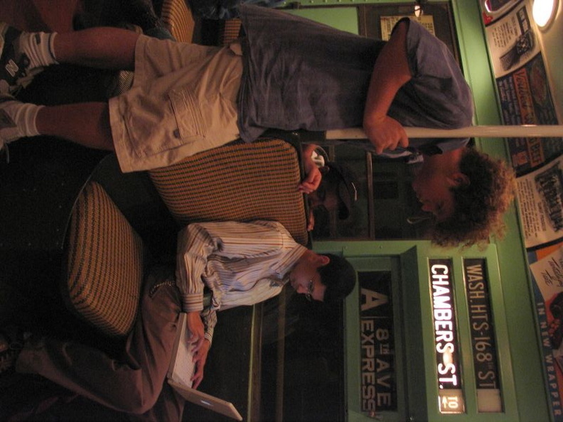John and Lincoln on R-4 484. Photo taken by Brian Weinberg, 8/22/2004. IMG_9889a.jpg