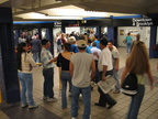 Long line for the booth because there was only a single MVM accepting bills @ 42 St - Port Authority Bus Terminal (A). Photo tak