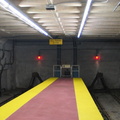 Bumper blocks at the southern end of the SEPTA Broad Street Subway Pattison station (Lower Level). It was open because of an Eag