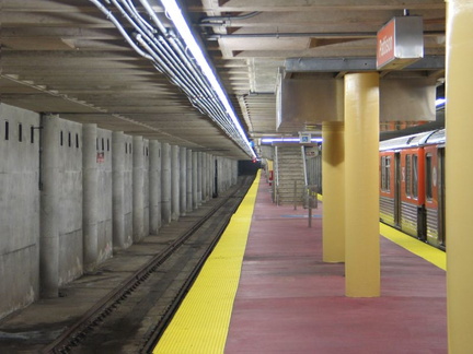 SEPTA Broad Street Subway train @ Pattison (Lower Level) because of an Eagle home game. Photo taken by Brian Weinberg, 9/12/2004