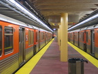 SEPTA Broad Street Subway trains @ Pattison (Lower Level) because of an Eagle home game. Photo taken by Brian Weinberg, 9/12/200