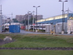 Awful photo of former NJT NCS PCCs @ the NCS shops at the end of the line. Photo taken by Brian Weinberg, 9/13/2004.