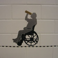 Disabled Drunkard or Man Examining Empty Pringles Can :)
