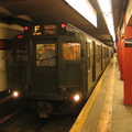 R-4 484 @ Parsons Blvd (in service on the F line / Centennial Celebration Special). Photo taken by Brian Weinberg, 9/26/2004.