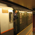 R-4 401 @ 34 St (in service on the F line / Centennial Celebration Special). Photo taken by Brian Weinberg, 9/26/2004.