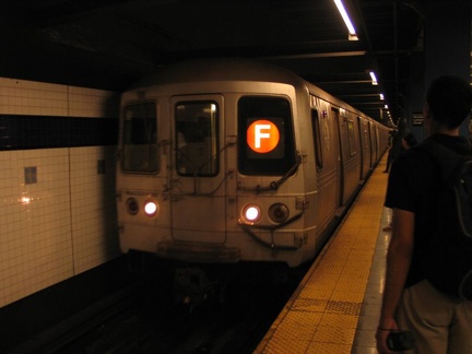 R-46 5974 @ Broadway - Lafayette St (F). Photo taken by Brian Weinberg, 9/26/2004.