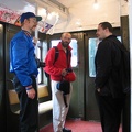 L to R: Steve B-8AVEXP, #3 West End Jeff, and Newkirk Plaza David (David Gerber) on the Arnines.