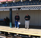 SubChatters Sea Beach Fred and Brighton Beach Bob @ 39 Av (N/W). Photo taken by Brian Weinberg, 10/28/2004.