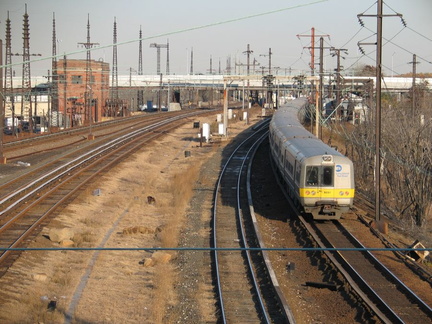 LIRR M-1 9261 @ Sunnyside (outbound). Photo taken by Brian Weinberg, 11/10/2004.