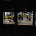 SB Local platform @ 86 St (6). It is roped off and all trains are running express southbound. Photo taken by Brian Weinberg, 11/