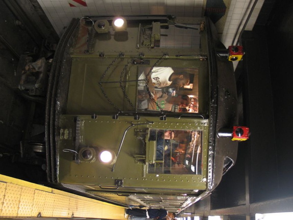 Lo-V 5292 @ Grand Central (Shuttle Platform) at the start of a Fan Trip. Mark Feinman is at the railfan window. Photo taken by B