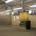 Parkchester station (Pelham Line), fare control. The escalator goes directly to the southbound platform, bypassing the mezzanine
