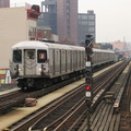 R-42 4838 @ Myrtle Av (J). Photo taken by Brian Weinberg, 1/3/2005.