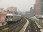 R-42 @ Lorimer St (M). Photo taken by Brian Weinberg, 1/3/2005.