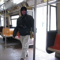 Me in R-44 5266 @ Howard Beach (A). Photo taken by David Greenberger, 1/23/2005.