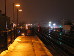 R-62A (in the distance) @ 231 St (1). Photo taken by Brian Weinberg, 2/22/2005.