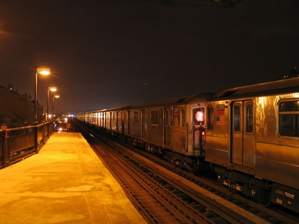 R-62A 2201 @ 231 St (1). Train is parked on the middle track. Photo taken by Brian Weinberg, 3/7/2005.