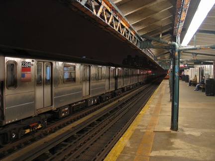 R-62A 2394 @ 231 St (1). Train is parked on the middle track. Photo taken by Brian Weinberg, 3/7/2005.