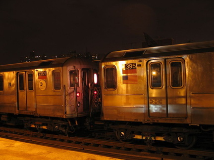 R-62A 2395 @ 231 St (1). Train is parked on the middle track. Photo taken by Brian Weinberg, 3/7/2005.