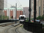 HBLR LRV 2022B @ south of Harborside Financial Center. Photo taken by Brian Weinberg, 07/30/2003.