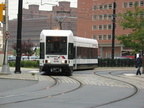 HBLR LRV 2011B @ nearing Exchange Place. Photo taken by Brian Weinberg, 07/30/2003.