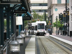 HBLR LRV 2002A @ leaving Exchange Place. Photo taken by Brian Weinberg, 07/30/2003.