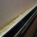 Leaking unrehabbed Amtrak Amfleet I coach. Photo taken by Brian Weinberg, 5/20/2005.