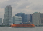 Staten Island Ferry &quot;Samuel I. Newhouse&quot; in front of the Newport, NJ skyline. Photo taken by Brian Weinberg, 6/29/2005