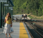 MNCR M7a 4140 @ Riverdale (Hudson Line). Photo taken by Tamar Weinberg, 7/4/2005.