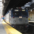 Amtrak AEM7 926 @ Newark Penn Station. Photo taken by Brian Weinberg, 7/17/2005.