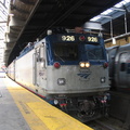 Amtrak AEM7 926 @ Newark Penn Station. Photo taken by Brian Weinberg, 7/17/2005.