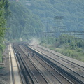 Riverdale (MNCR Hudson Line). Note the trespassers crossing the tracks. Photo taken by Tamar Weinberg, 7/24/2005.