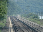 Riverdale (MNCR Hudson Line). Note the trespassers crossing the tracks. Photo taken by Tamar Weinberg, 7/24/2005.