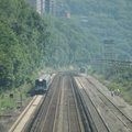 MNCR M7A @ Riverdale (MNCR Hudson Line). Note the trespassers on the west side of the tracks. Photo taken by Tamar Weinberg, 7/2