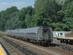 Amtrak P32AC-DM 700 and 716 @ Riverdale (MNCR Hudson Line). Photo taken by Tamar Weinberg, 7/24/2005.