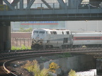 MNCR P32AC-DM 220 and Shoreliner coach &quot;Roger Sherman&quot; @ Marble Hill (MNCR Hudson Line). Photo taken by Brian Weinberg