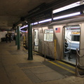 R-142 6656 @ South Ferry (2) [G.O. had only 2 and 5 trains stopping at South Ferry]. Photo taken by Brian Weinberg, 9/11/2005.