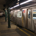 R-142 6656 @ South Ferry (2) [G.O. had only 2 and 5 trains stopping at South Ferry]. Photo taken by Brian Weinberg, 9/11/2005.