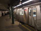 R-142 6656 @ South Ferry (2) [G.O. had only 2 and 5 trains stopping at South Ferry]. Photo taken by Brian Weinberg, 9/11/2005.