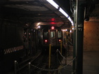 R-142 @ South Ferry (2) [G.O. had only 2 and 5 trains stopping at South Ferry]. Photo taken by Brian Weinberg, 9/11/2005.