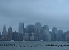 Lower Manhattan skyline. Photo taken by Brian Weinberg, 9/14/2005.